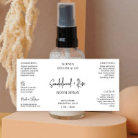 Minimalist Modern Script Room Spray Bottle Product