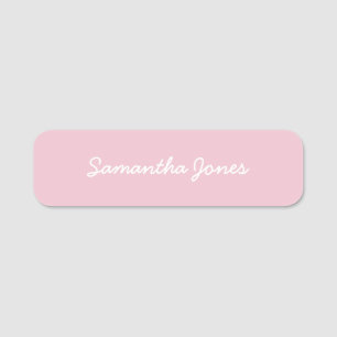 Minimalist Modern Script Stylish Simple Name Tag