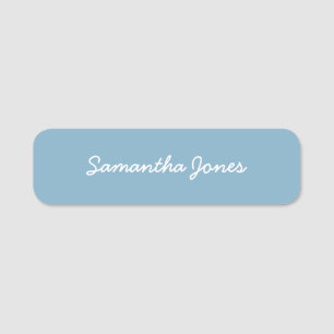 Minimalist Modern Script Stylish Simple Name Tag