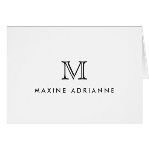 Minimalist Modern Simple Classic Monogram Initial