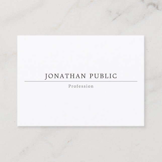 Minimalist Modern Simple Elegant Professional Business Card (Front)