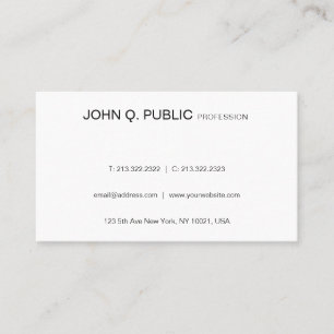Minimalist Modern Simple Graphic Design Graceful Business Card