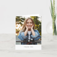 Minimalist Modern Simple Photo Folded Blank