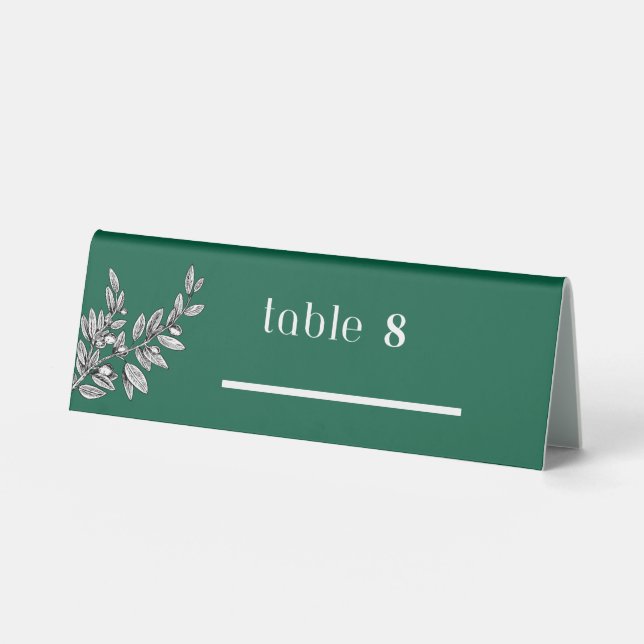 MINIMALIST MODERN SIMPLE TABLE PLACE CARDS (Front)
