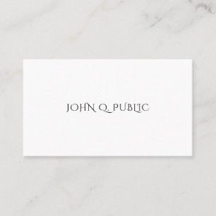 Minimalist Modern Simple Template Professional Business Card