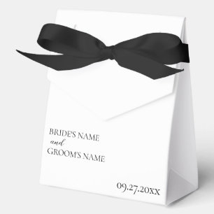 Minimalist Modern Simple Wedding Place Card Favour Box
