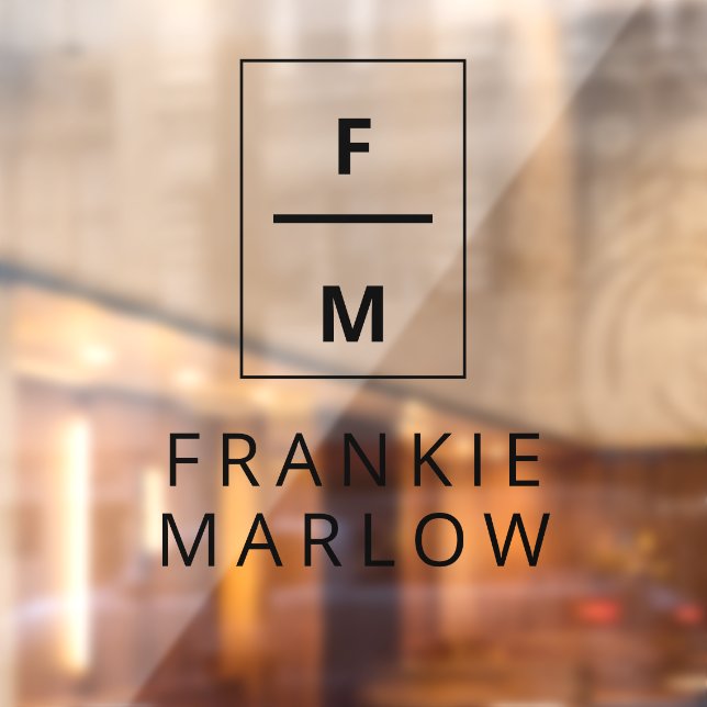 Minimalist Modern Small Business Monogram Name (Sheet 2)