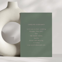 Minimalist Modern Soft Pink and Sage Green Wedding