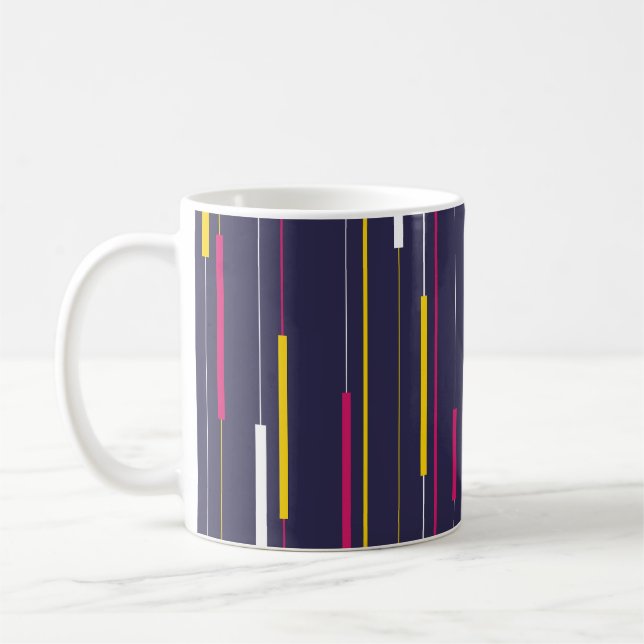 Minimalist Modern Stripes Coffee Mug (Left)