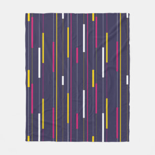 Minimalist Modern Stripes Fleece Blanket