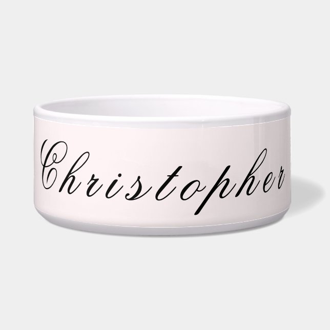 Minimalist Modern Stylish Blush Pink Custom Pet (Front)