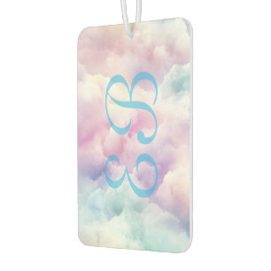 Minimalist Modern Stylish Cloud Custom Monogram Car Air Freshener