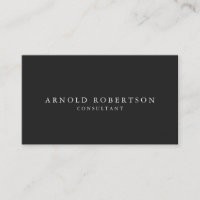 Minimalist Modern Stylish Grey Professional