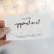 Minimalist Modern | Stylish Handwritten Reminder