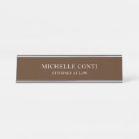 Minimalist Modern Stylish Professional Brown
