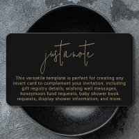 Minimalist Modern Stylish Simple Just A Note