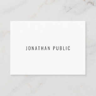 Minimalist Modern Template Professional Simple Business Card