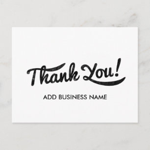 Minimalist Modern Thank You Postcard