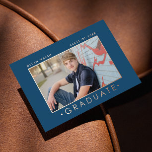 Minimalist Modern Two Photopop Grad Announcement