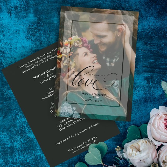 Minimalist Modern Vellum Effect Photo Wedding (Creator Uploaded)