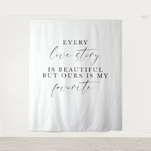 Minimalist Modern Wedding Backdrop – Simple Decor Tapestry