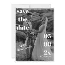 MINIMALIST MODERN WEDDING BLACK & WHITE 