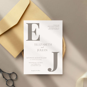 Minimalist Modern Wedding Invitation