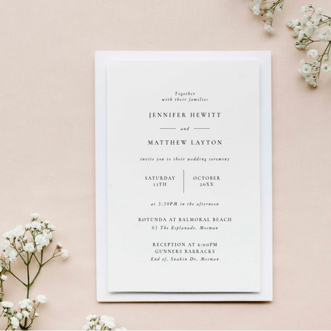 Minimalist & modern wedding invitation (Creator Uploaded)