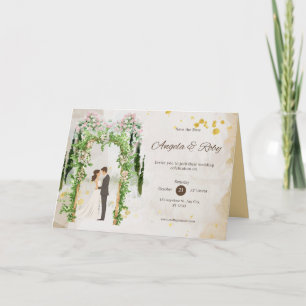 Minimalist Modern Wedding Invitation Card