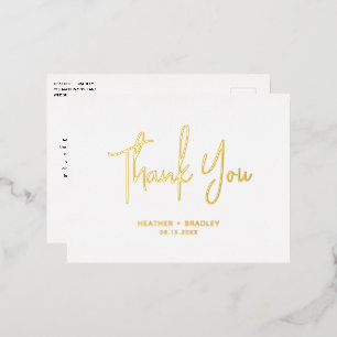 Minimalist Modern Wedding Thank You Card