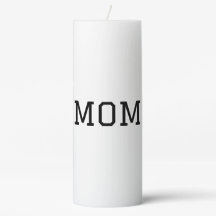 Minimalist "MOM" Black Typography Plain White