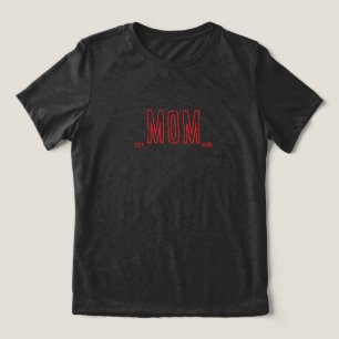Minimalist MOM – Customisable Year Tri-Blend Shirt
