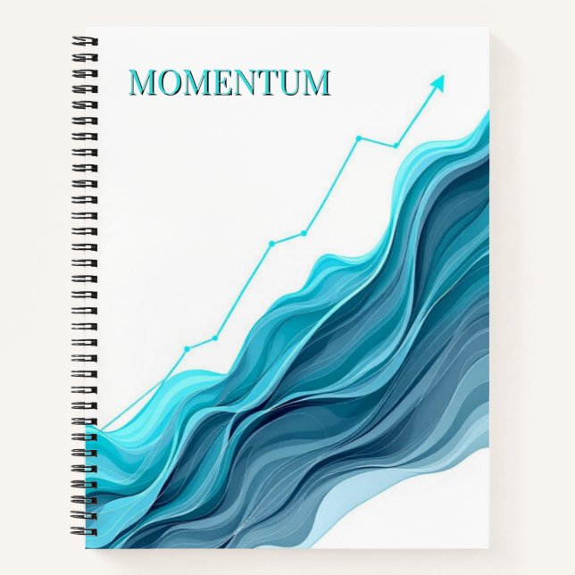 Minimalist Momentum | Clean Chart & Typography Des Notebook (Front)