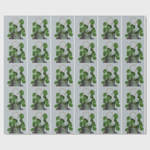 Minimalist Money Plant -Matte Wrapping Paper