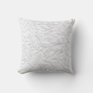 Minimalist Monochromatic Creased Fabric Accent Pil Cushion