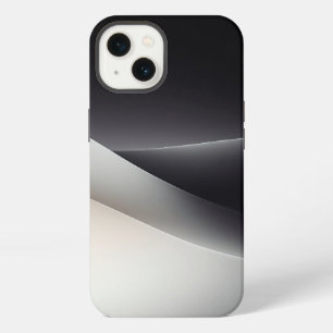 Minimalist Monochrome Flow Phone Case - Elegant Bl