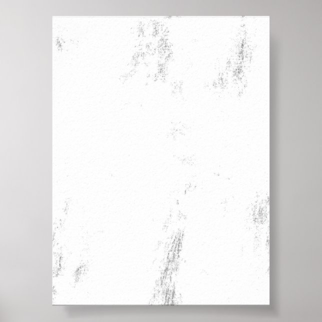 Minimalist Monochrome Grunge Texture Poster (Front)