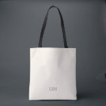 Minimalist Monogram Bridesmaid Tote Bag<br><div class="desc">A gift they’ll carry everywhere—literally. This ivory tote bag with a clean grey monogram is roomy enough for wedding-day essentials and chic enough for everyday errands. A personalised bridesmaid gift that’s as practical as it is beautiful.</div>