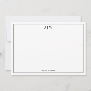 Minimalist Monogram Card