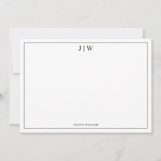 Minimalist Monogram Card