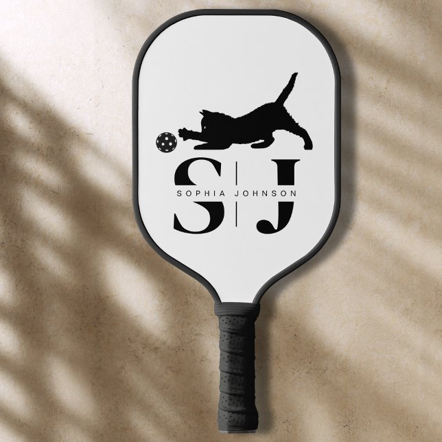 Minimalist Monogram, Cat Pickleball Paddle (Creator Uploaded)