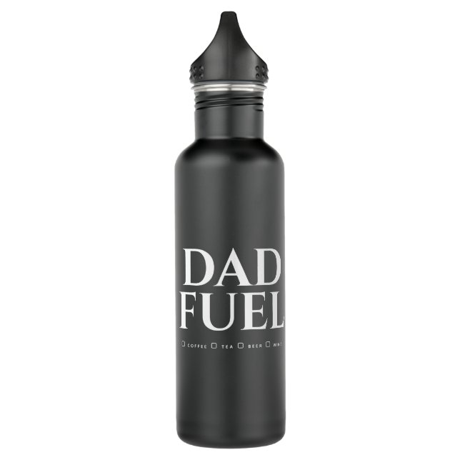 Minimalist Monogram Dad Fuel Water Bottle (Left)