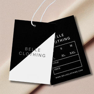 Minimalist Monogram Modern Business Hang tag