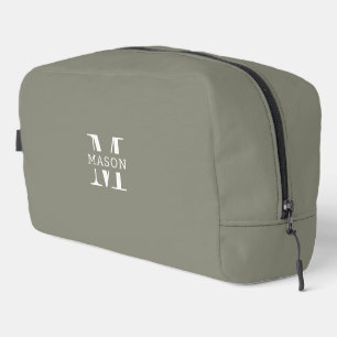 Minimalist Monogram Personalised Dopp Kit