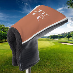 Minimalist Monogram Personalised Golf Head Cover
