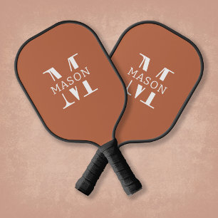 Minimalist Monogram Personalised Pickleball Paddle