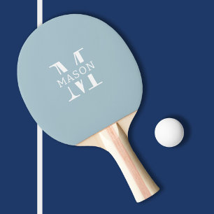 Minimalist Monogram Personalised Ping Pong Paddle