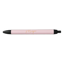 Minimalist monogram script pink