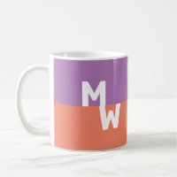 Minimalist Monogram Square Pastel QR Code