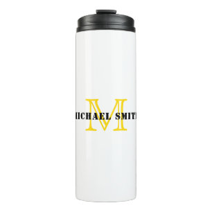 Minimalist Monogram Thermal Tumbler
